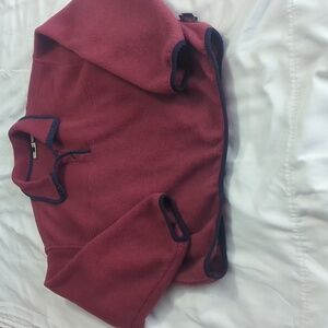 Woolrich Women's Large Burgundy Fleece Pullover